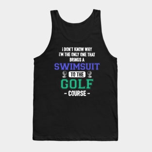 Let's Go Swimming at Golf Course Tank Top